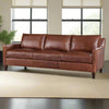 Image of Nathan Brown "Quick Ship" Leather Living Room Furniture Collection