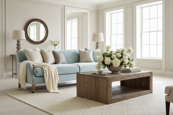 Rochelle 85 Inch Tight Back Fabric Sofa