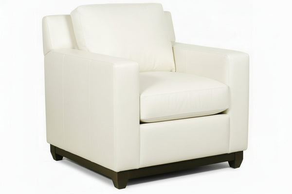 Ronald Leather Modern Club Chair