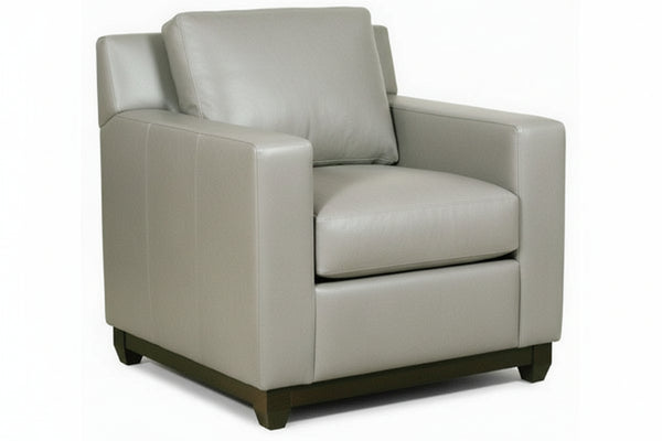 Ronald Leather Modern Club Chair