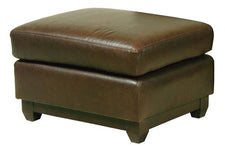 Ronald Pillow Top Leather Foot Stool Ottoman