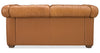 Image of Newcastle Caramel "Quick Ship" Wall Hugger Power Leather Reclining Loveseat