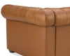 Image of Newcastle Caramel 94 Inch "Quick Ship" Wall Hugger Power Leather Reclining Sofa