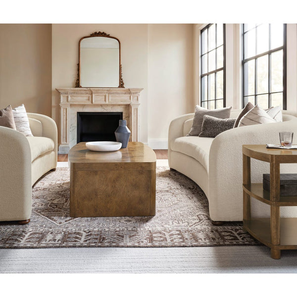 Luna Birch 96 Inch "Quick Ship" Oversized Bench Seat Fabric Sofa