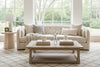 Image of Luna Birch 96 Inch "Quick Ship" Oversized Bench Seat Fabric Sofa