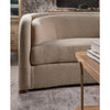 Image of Luna Toast 96 Inch "Quick Ship" Oversized Bench Seat Fabric Sofa