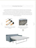 Image of Donna 90 Inch Bench Cushion KING Size Sleeper Sofa
