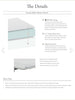 Image of Donna 90 Inch Bench Cushion KING Size Sleeper Sofa