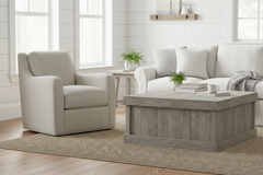 Shari Contemporary 360 Degree Fabric Swivel Accent Chair