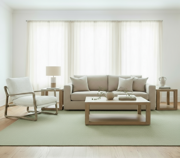 Sophia Canvas "Quick Ship" Exposed Wood Accent Chair