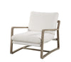 Image of Sophia Canvas "Quick Ship" Exposed Wood Accent Chair - In Stock