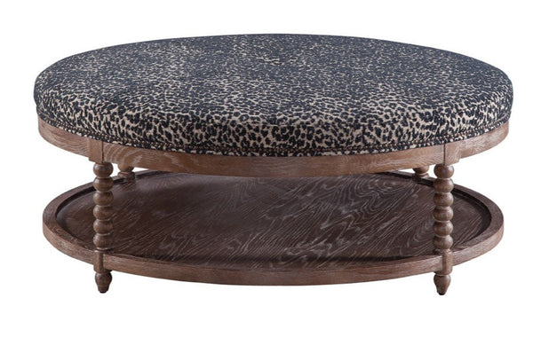 Teddy Quick Ship Round 46 Inch Bench Ottoman