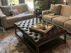 Thomas 59 Inch Rectangular "Quick Ship" Tufted Ottoman With Wood Storage Base