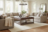 Thomas 42 Inch Square "Quick Ship" Tufted Leather Coffee Table Ottoman With Wood Storage Base