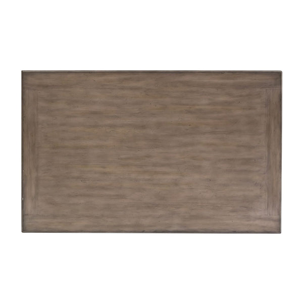 Verona Traditional Slate Coffee Table With Weathered Pine Top