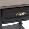 Image of Verona Traditional Slate Single Drawer End Table With Weatehred Pine Top