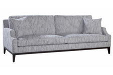 Vivian 96 Inch "Quick Ship" Sculpted Track Arm Pillow Back Fabric Sofa