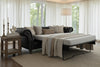 Westminster 94 Inch Chesterfield Tufted Leather Queen Sleeper Sofa