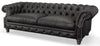Image of Westminster 94 Inch Chesterfield Tufted Leather Queen Sleeper Sofa