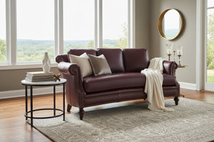 Wilson 72 Inch Conversational Bench Seat Leather Settee