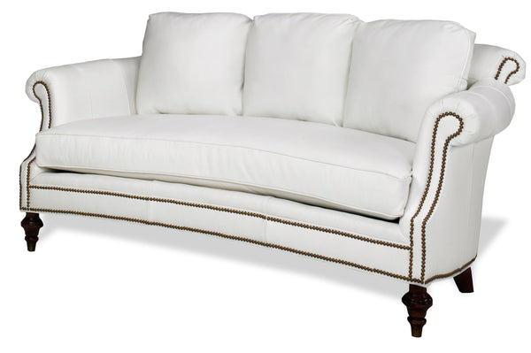 Wilson 72 Inch Conversational Bench Seat Leather Settee