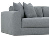 Image of Yates Three Piece Track Arm Modern Bench Seat Fabric Sectional Sofa