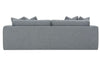 Image of Yates 97 Inch Fabric Bench Cushion Lounge Sofa
