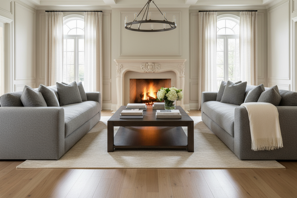 Yates 97 Inch Fabric Bench Cushion Lounge Sofa