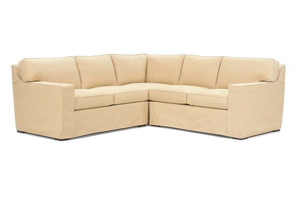 Alana Slipcovered Contemporary Track Arm Sectional