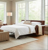Alexander 87 Inch Traditional Leather Queen Sleeper Sofa