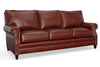 Image of Alexander 87 Inch Traditional Leather Queen Sleeper Sofa