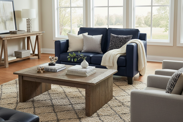Alex Leather Loveseat