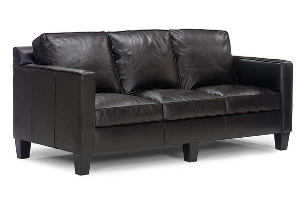 Alex 76 Inch Studio Size Leather Queen Sleeper Sofa