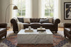 Image of Alfred 112 Inch Vintage Tufted Back Sofa