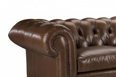 Alfred 112 Inch Vintage Tufted Back Sofa