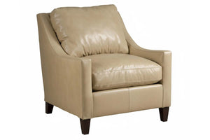 Allen Leather Modern Club Chair