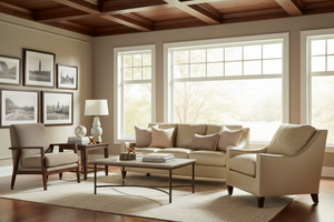 Allen Leather Modern Club Chair