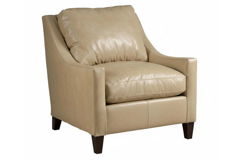 Allen Leather Modern Club Chair