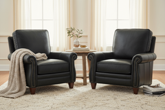 Amani Traditional Classic Leather Club Chair