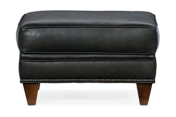 Amani Traditional Leather Ottoman