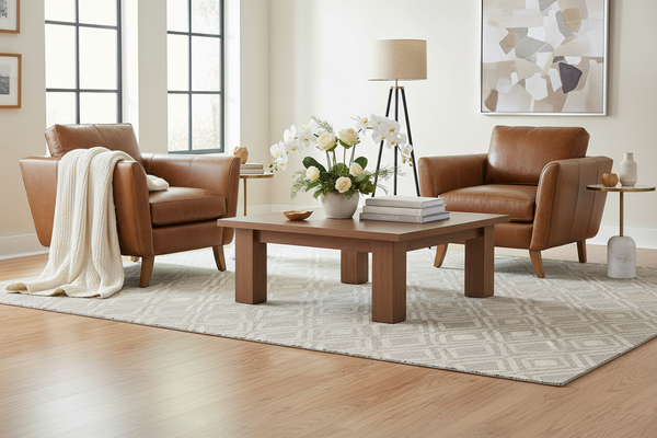 Amara Contemporary Leather Club Chair