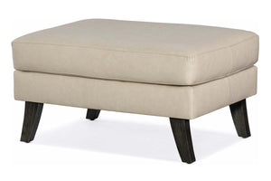 Amara Contemporary Leather Ottoman