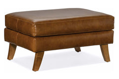 Amara Contemporary Leather Ottoman