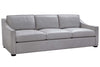 Image of Ambrose 96 Inch "Quick Ship" Modern Top Grain Leather Pillow Back Sofa - In Stock