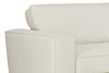 Image of Ambrose "Ready To Ship" Modern 94" Leather Attached Pillow Back Sofa With Wide Track Arms (Photo For Style Only)