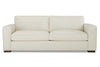 Image of Ambrose "Ready To Ship" Modern 94" Leather Attached Pillow Back Sofa With Wide Track Arms (Photo For Style Only)