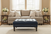 Image of Ames Tufted 36", 42" Or 46" Inch Square Leather Ottoman (3 Sizes Available)
