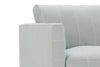 Image of Angela Track Arm Fabric Accent Chair w/ Exposed Wood Base