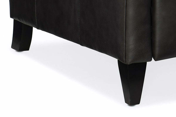 Angus Small Leather Pillow Back Recliner Chair