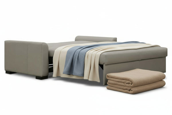 Anson 77 Inch Leather NEXT-GEN Queen Sleeper Sofa